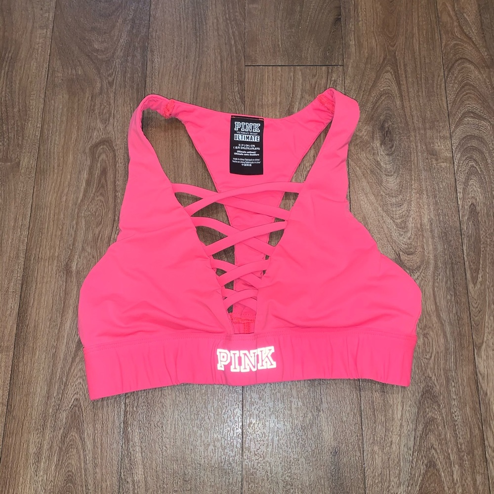 PINK Sexy Criss Cross Sports Bra